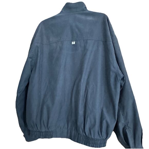 Mercedes Benz Logo Collection Mens L Jacket Black Pocket Zipper button Mock Neck - Picture 2 of 16